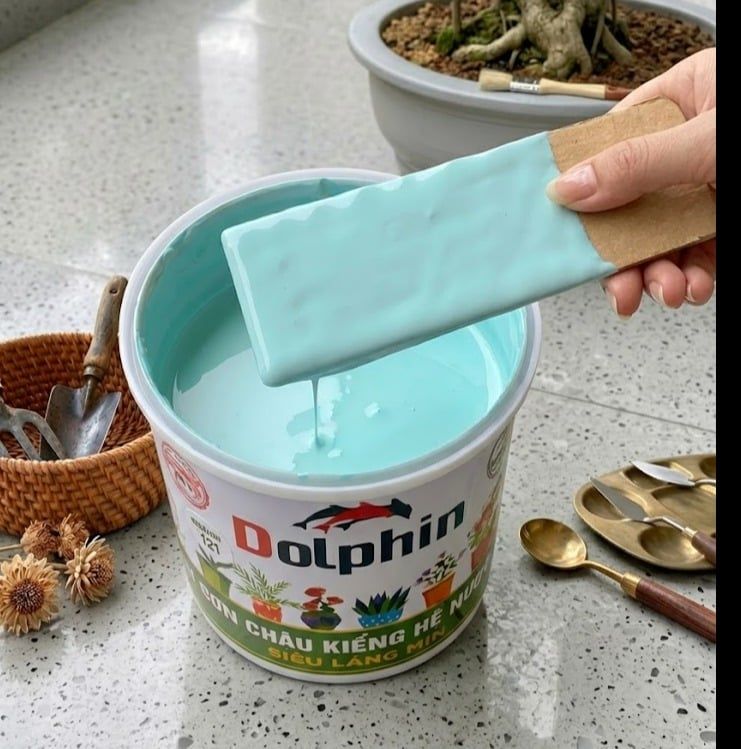 Sơn chậu kiểng Dolphin xanh lam 121