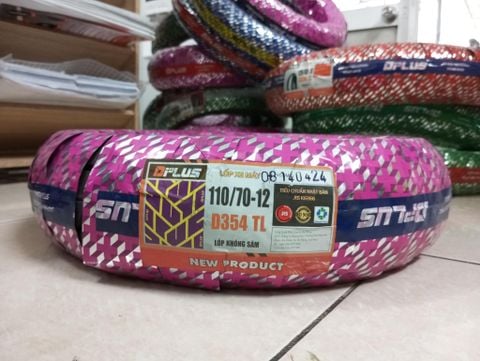  Lốp DPLUS 110/70-12/D354-TL 