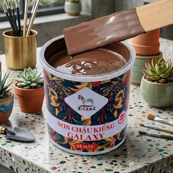 Sơn chậu kiểng Galaxy socola 606