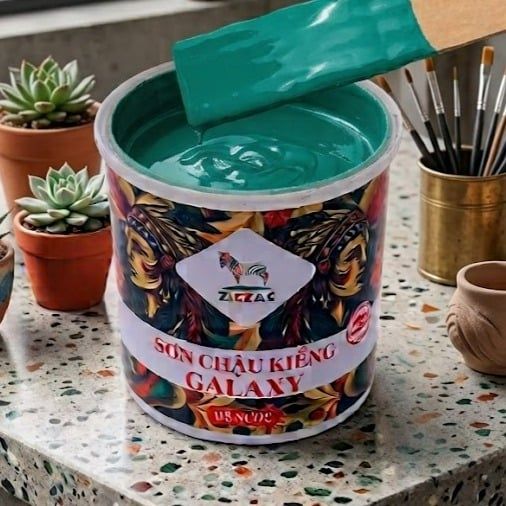 Sơn chậu kiểng Galaxy xanh ngọc bích 619