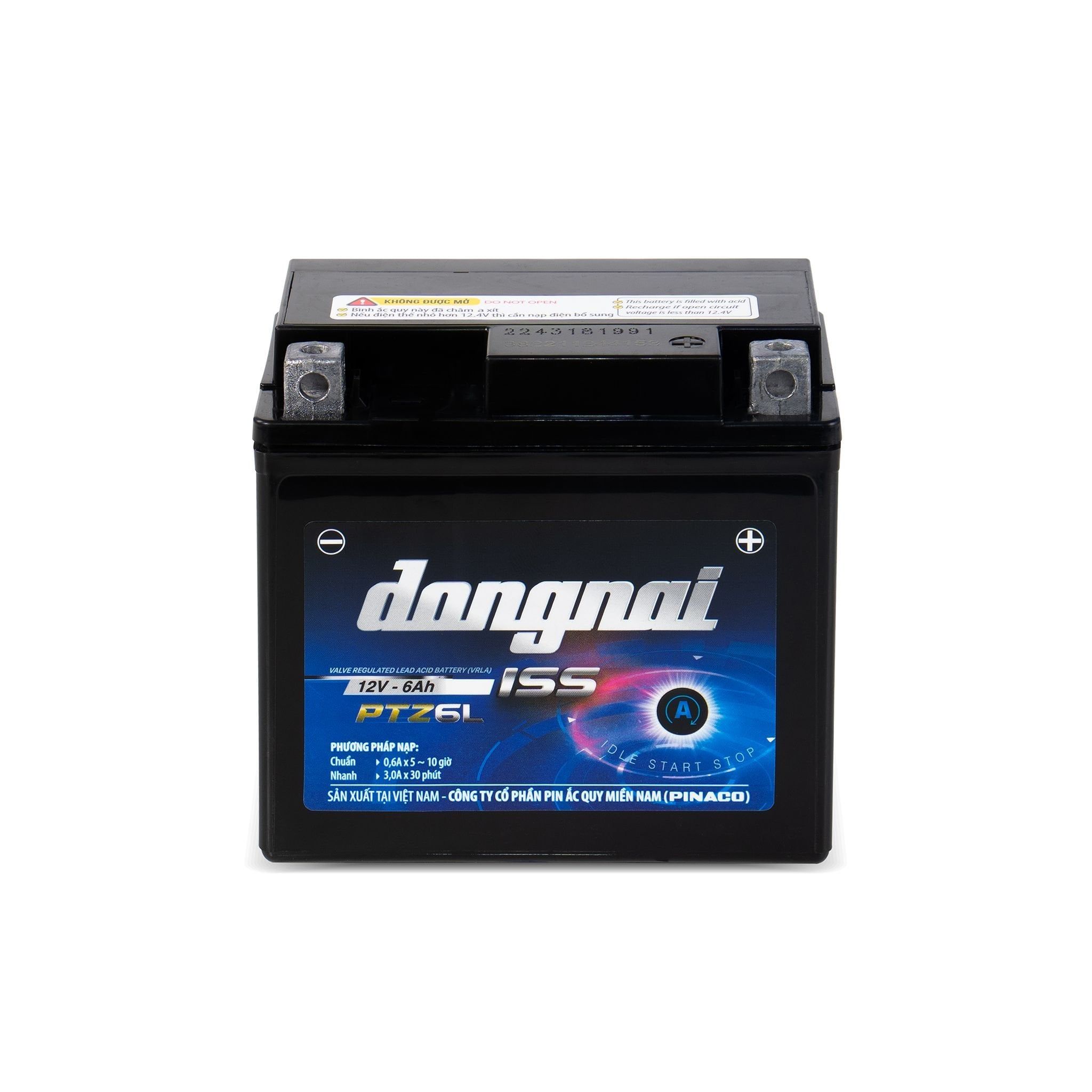 Ắc quy Pinaco PTZ6L ISS - 12V - 6Ah
