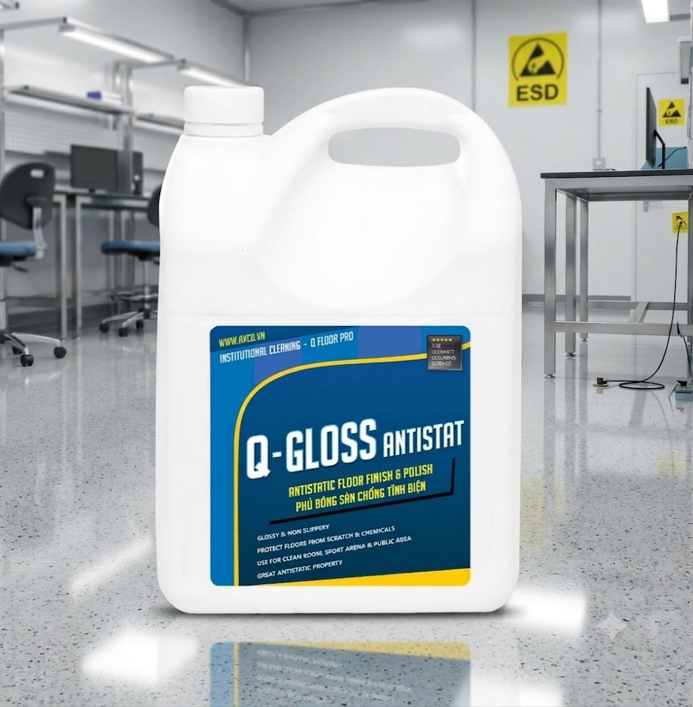  Phủ bóng sàn chống tĩnh điện Q-Gloss Antistat 