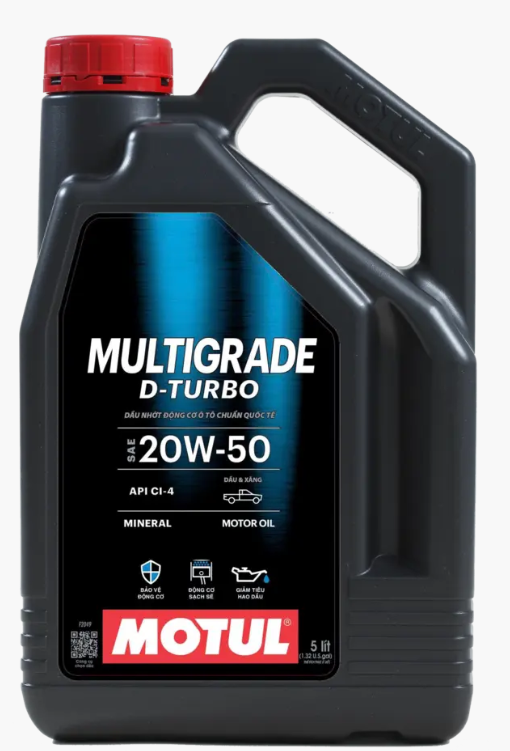Dầu nhớt Motul Multigrade D-Turbo 20W-50