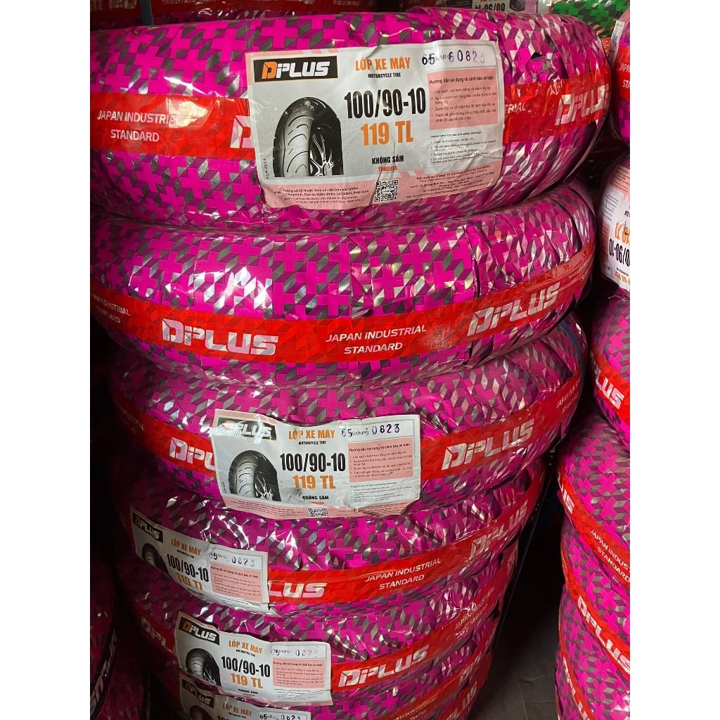 Lốp DPLUS 100/90-10 Công Nghệ Ô Tô – Vỏ Sau Xe Lead, Latte, Acruzo, Sp ...
