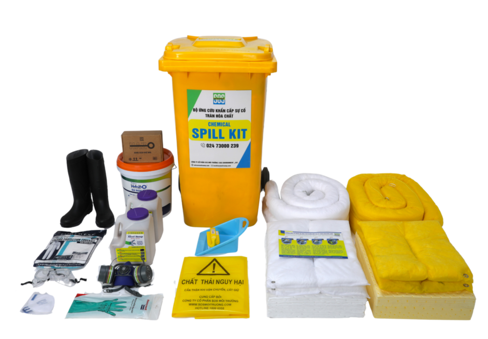  BỘ ỨNG PHÓ KHẨN CẤP SỰ CỐ TRÀN DẦU VÀ HÓA CHẤT W240-OC 