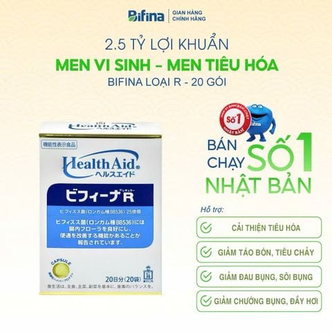 Men vi sinh BIFINA R20 (20 gói/ hộp)
