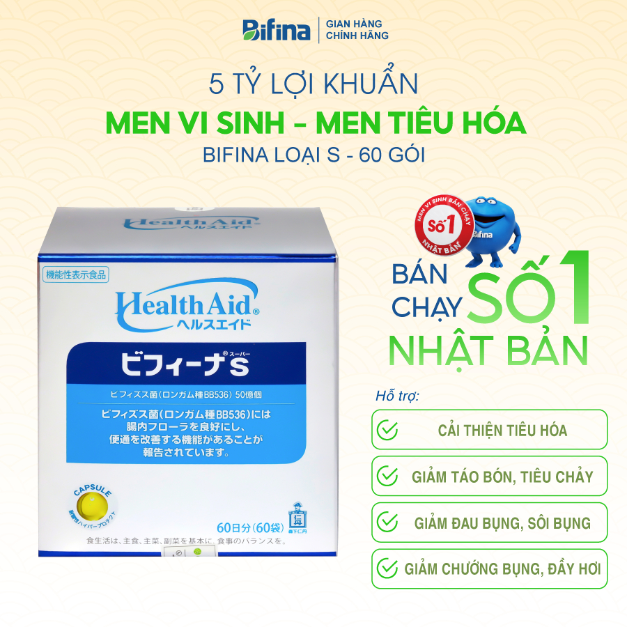 Men Bifina S60 (60 gói/ hộp)