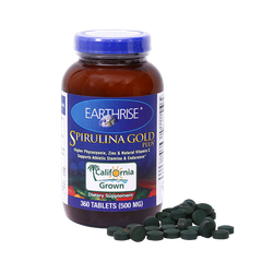 Tảo SPIRULINA GOLD PLUS dạng viên 500mg/360 viên/lọ, 12 lọ/1hộp.