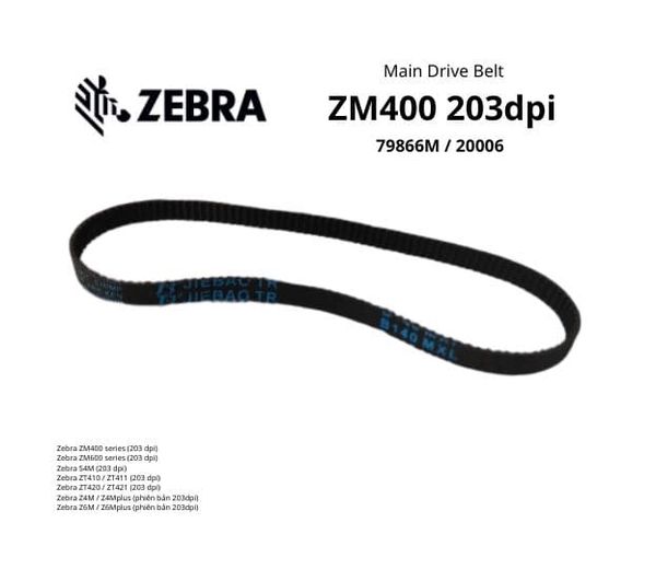 Dây curoa Zebra ZM400 203dpi