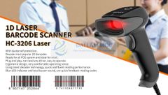 Máy đọc mã vạch Henex HC-3206 Laser
