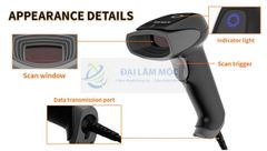 Máy đọc mã vạch Henex HC-3206 Laser