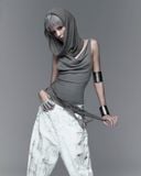  ZD - ASHEN HOOD TANK TOP 