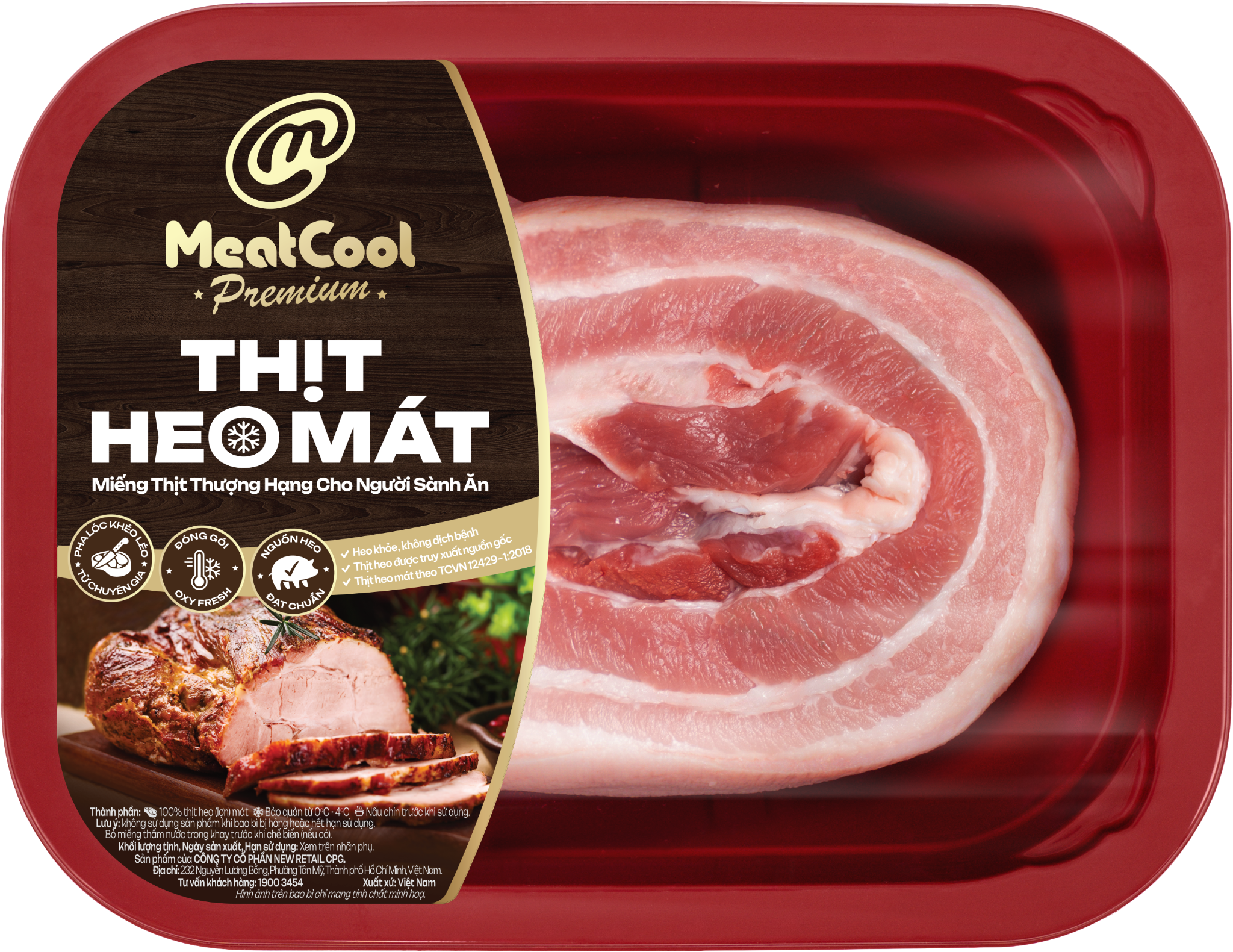MEATCOOL BA RỌI HEO THƯỢNG HẠNG – Thịt heo mát MeatCool tươi ngon, mềm ngọt