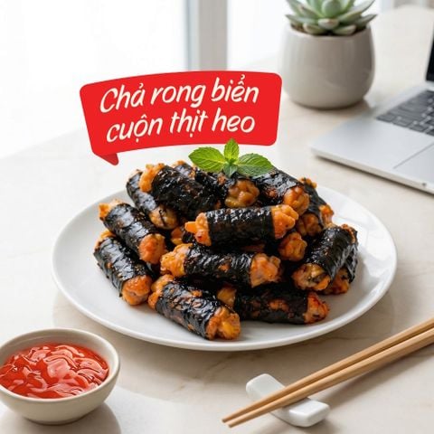 Chả Rong Biển Cuộn Thịt Heo