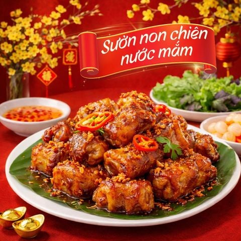 Sườn Non Chiên Nước Mắm
