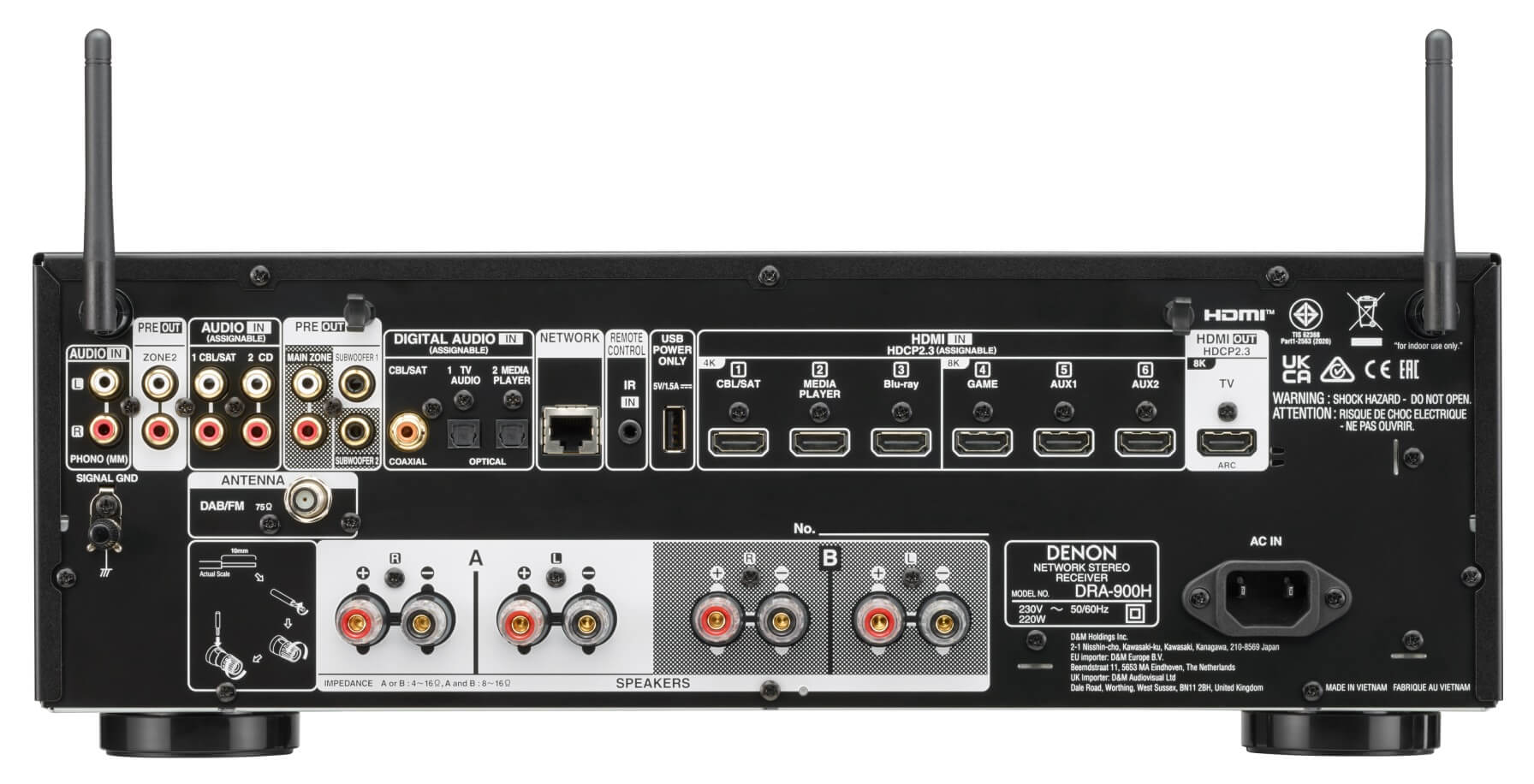 Amply Denon DRA-900H Chính Hãng - Hình 4