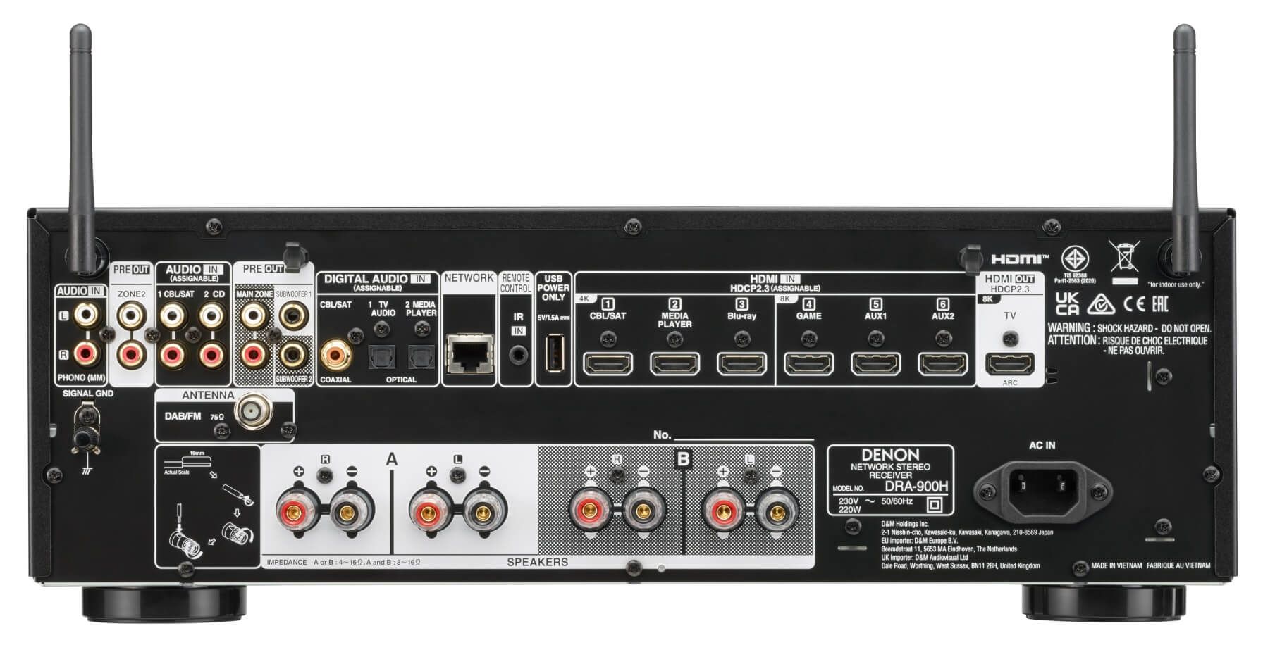 Amply Denon DRA-900H Chính Hãng - Hình 4