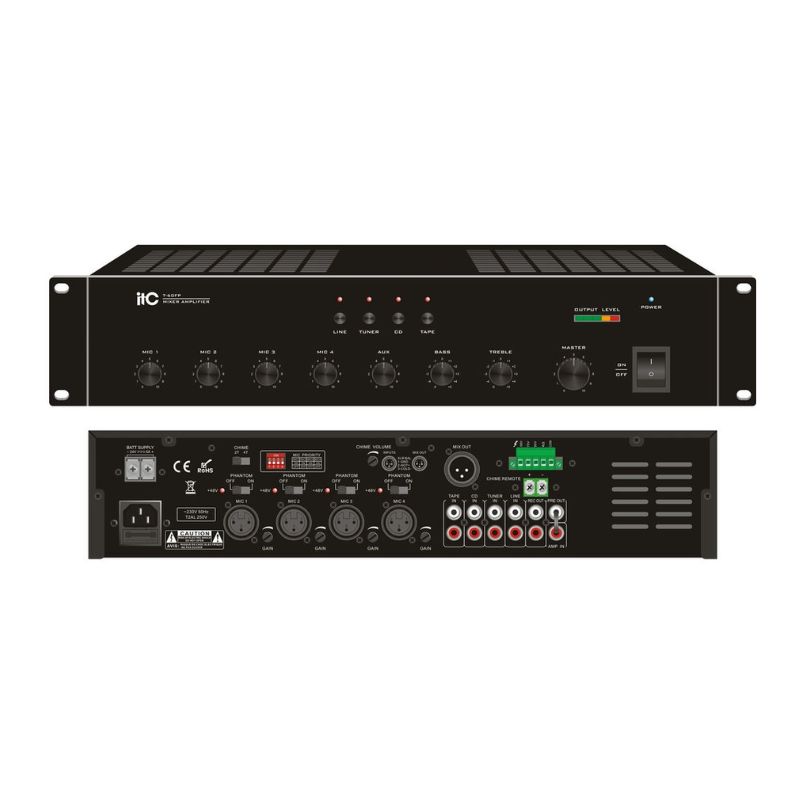 Amply ITC T-120FP Khuếch Đại Kèm Mixer Chính Hãng - Hình 1