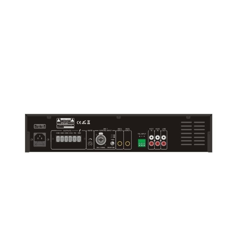 Amply ITC T-120AP Khuếch Đại Kèm Mixer Chính Hãng - Hình 2