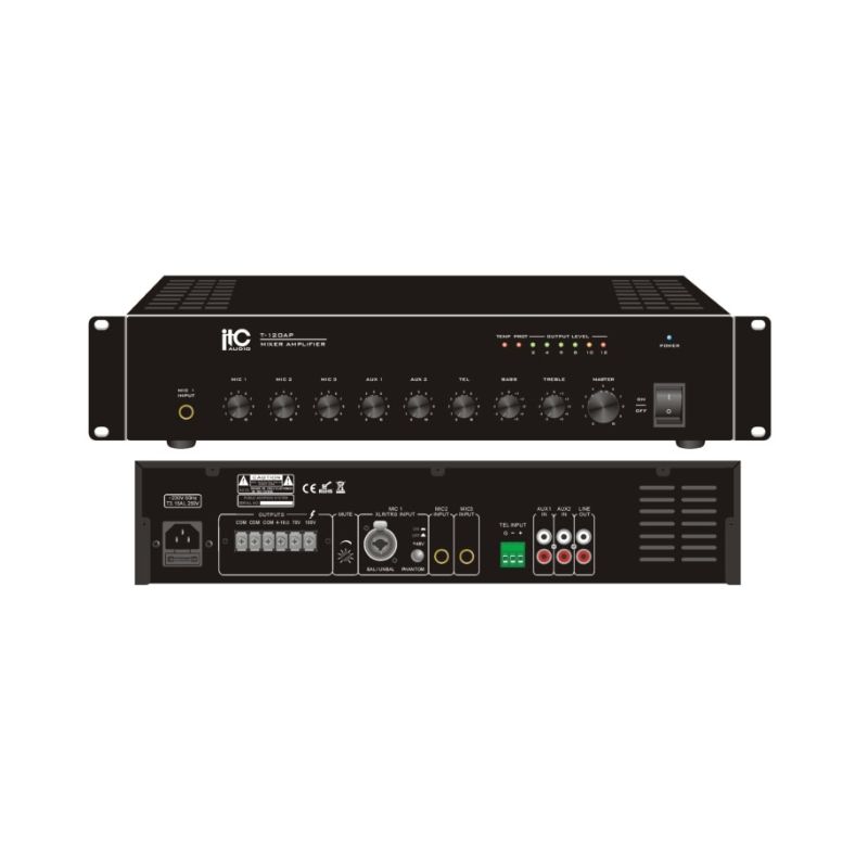 Amply ITC T-240AP Khuếch Đại Kèm Mixer Chính Hãng - Hình 2