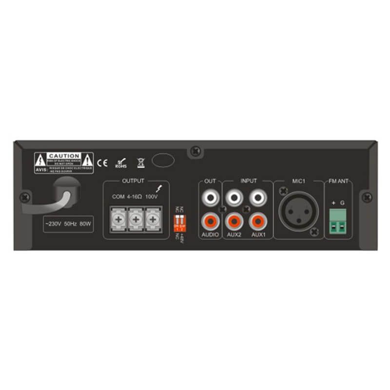 Amply ITC T-B60E Khuếch Đại Mini Kèm Mixer Chính Hãng - Hình 2