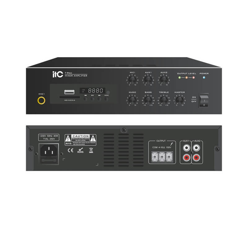 Amply ITC T-B60 Chính Hãng Khuếch Đại Mini Kèm Mixer Chính Hãng - Hình 2