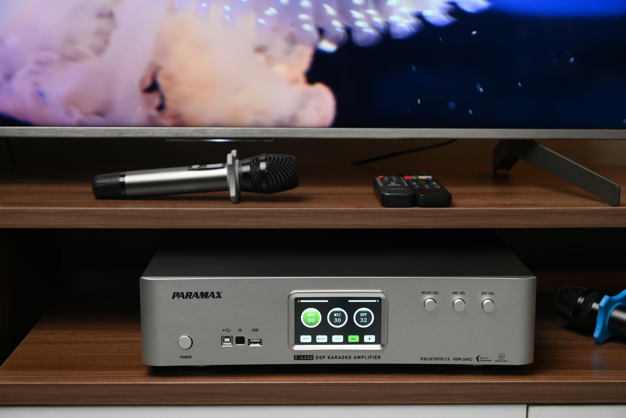Amply karaoke tích hợp Vang số Paramax Z-A450 chính hãng - Hình 4