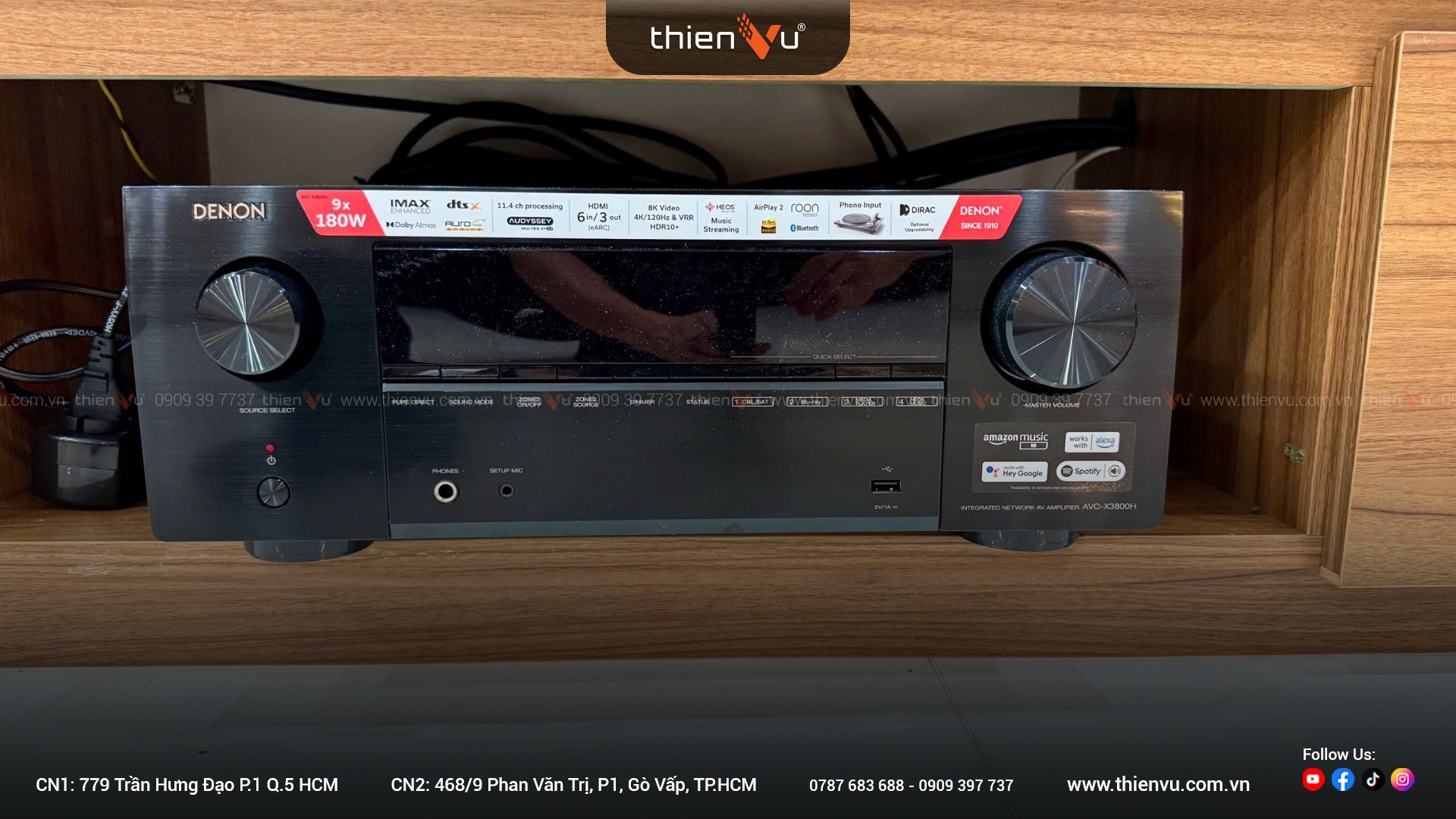 Amply Xem Phim Denon AVR-X3800H Chính Hãng - Hình 4