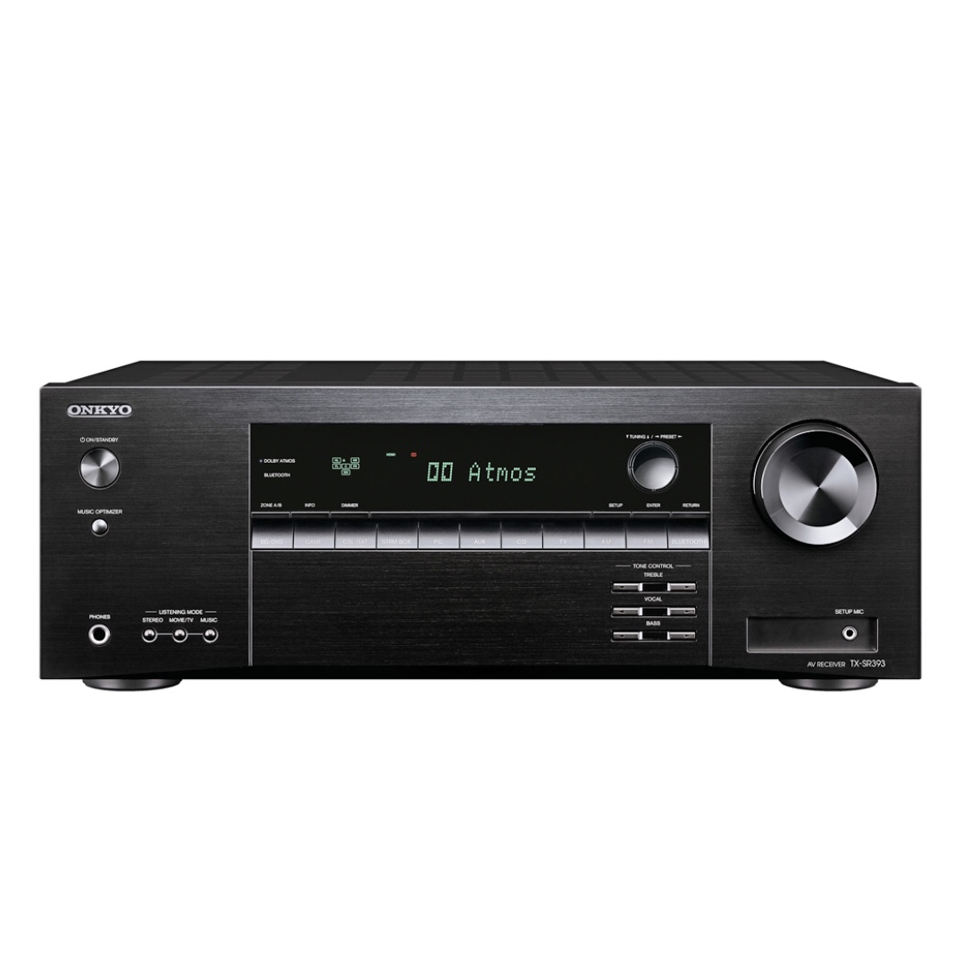 Amply xem phim Onkyo TX-SR393 chính hãng - Hình 1