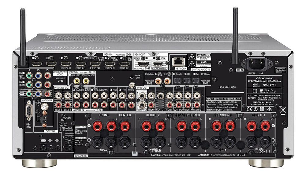 Amply Xem Phim Pioneer SC-LX701 Chính Hãng - Hình 6