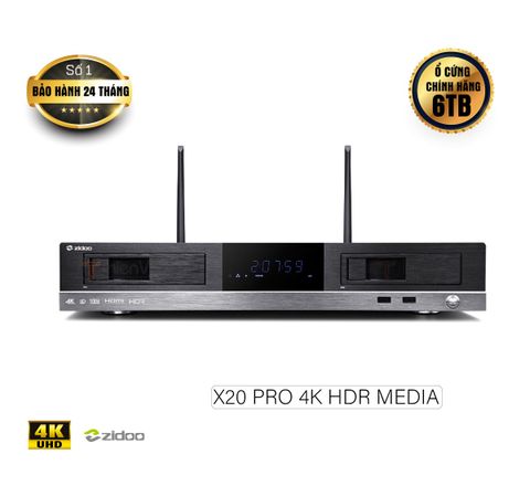 Đầu phát Zidoo X20 Pro 6TB chính hãng