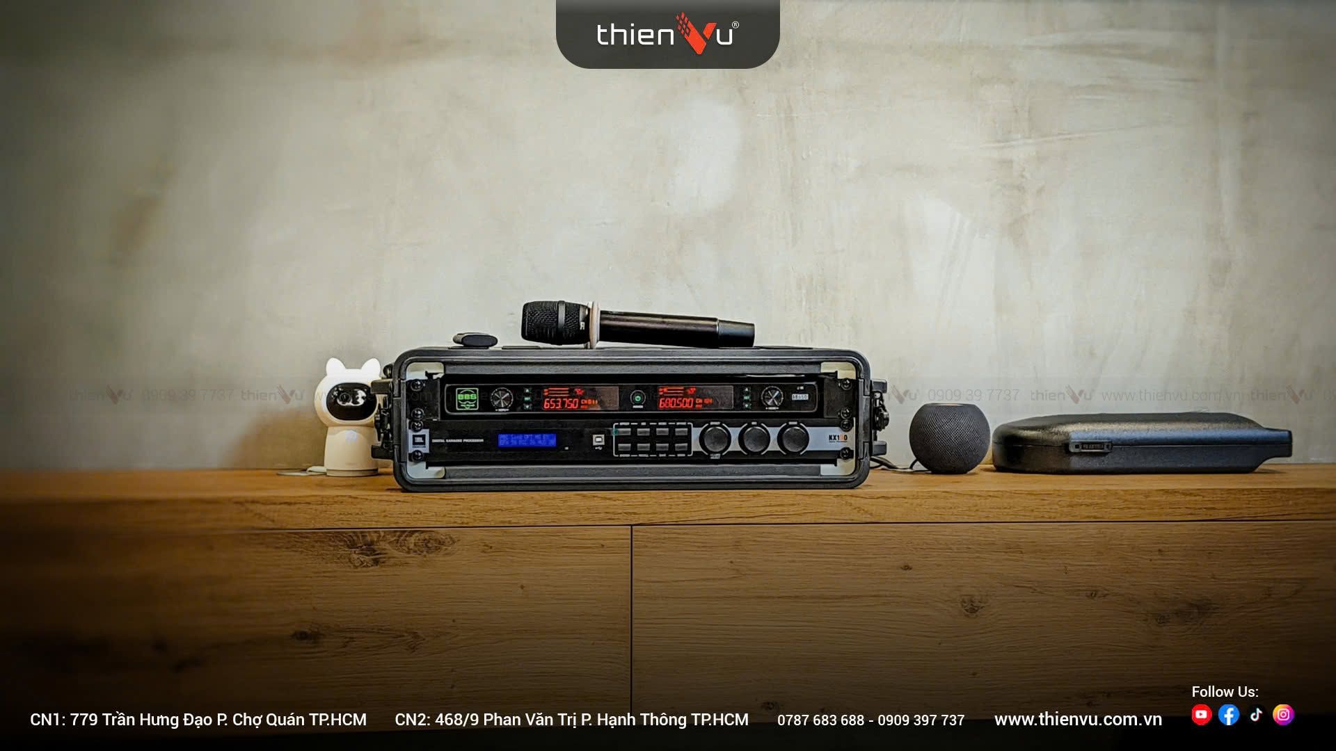 Bộ Dàn Loa Hát Karaoke JBL MK12 TVA922026 - Hình 4