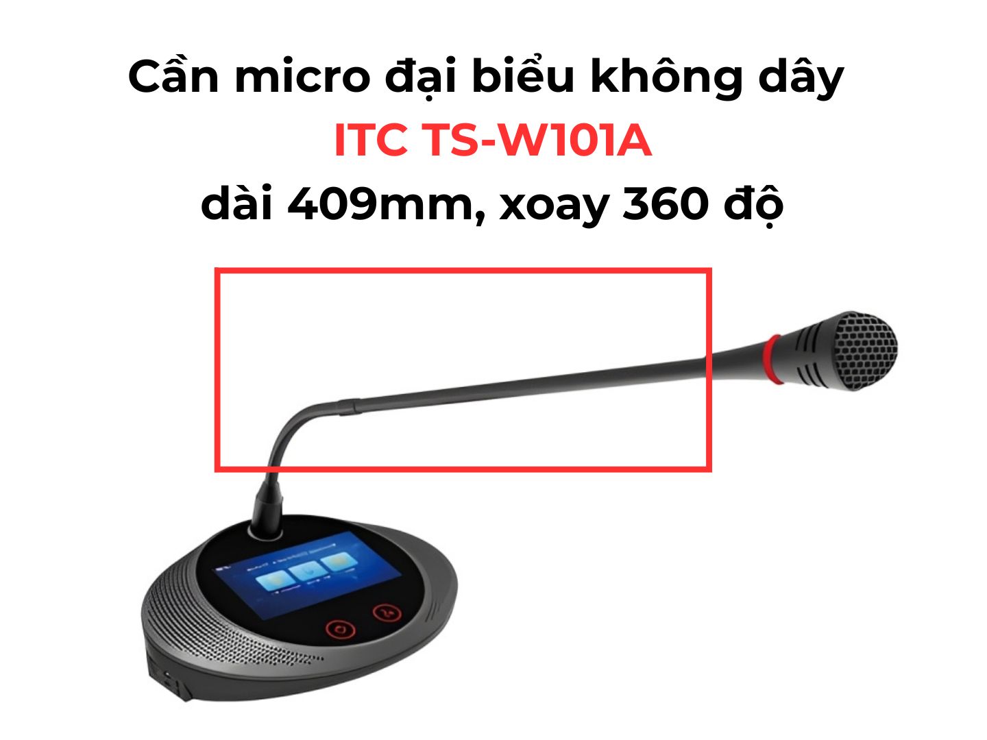 Micro Đại Biểu Không Dây ITC TS-W101A Chính Hãng - Hình 4