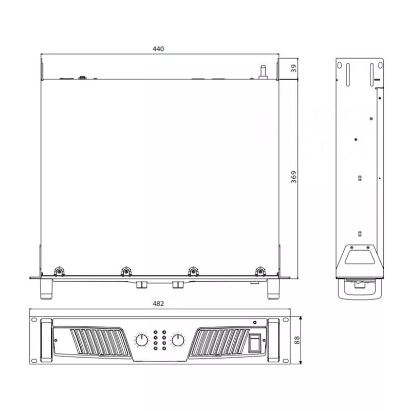 Cục đẩy công suất Inter-M V2-3000 chính hãng - Hình 3