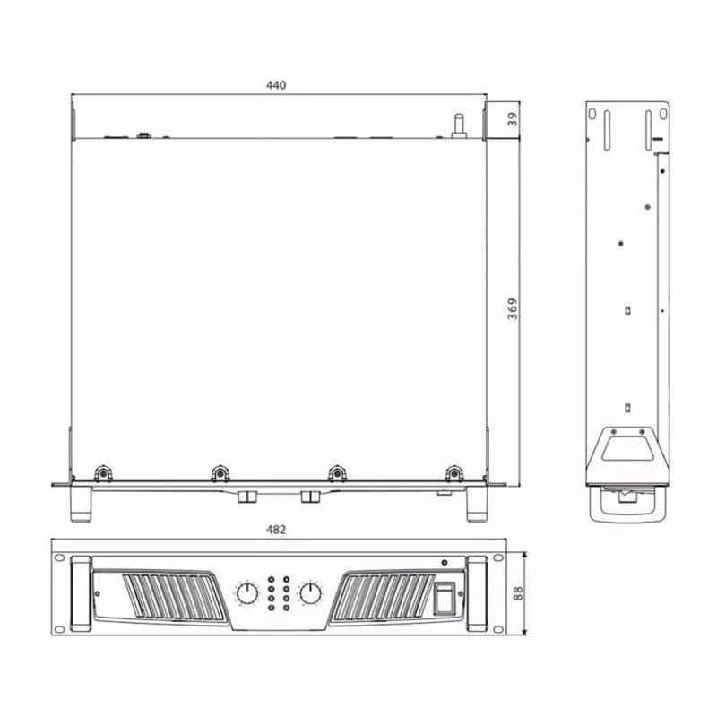 Cục đẩy công suất Inter-M V2-3000 chính hãng - Hình 3