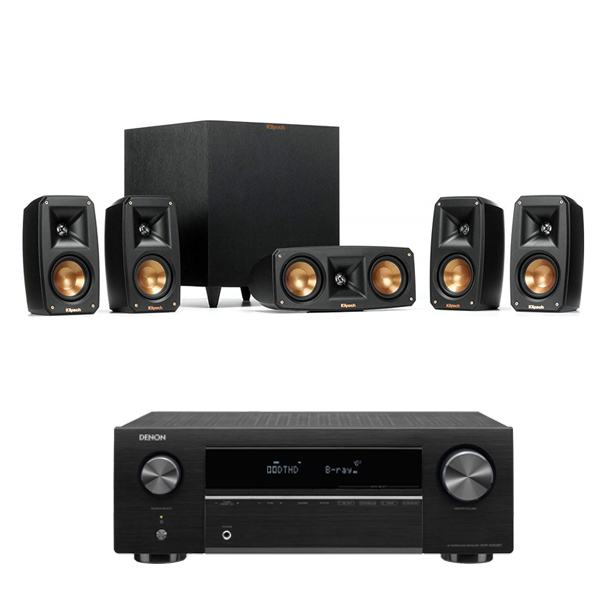 Dàn xem phim Klipsch Theater Pack 5.1- Denon AVR X250BT - Hình 1