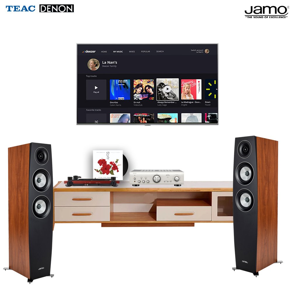 Dàn nghe nhạc đĩa than NNDT01 (Teac TN 180BT+ Jamo C95 II+ Denon PMA 800NE) - Hình 1