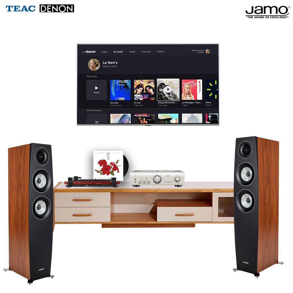 Dàn nghe nhạc đĩa than NNDT01 (Teac TN 180BT+ Jamo C95 II+ Denon PMA 800NE) - Hình 1