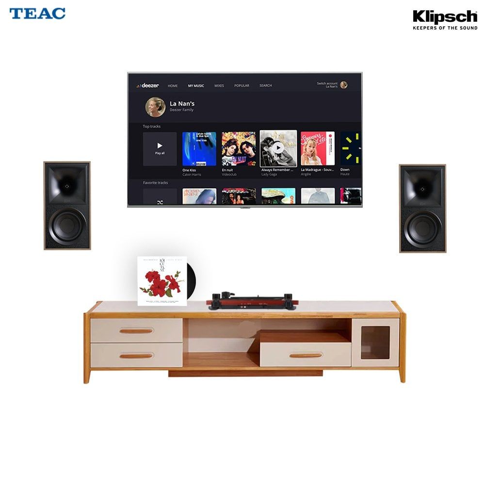 Dàn nghe nhạc đĩa than NNDT05 (TEAC TN 180BT & Klipsch The Fives) - Hình 1