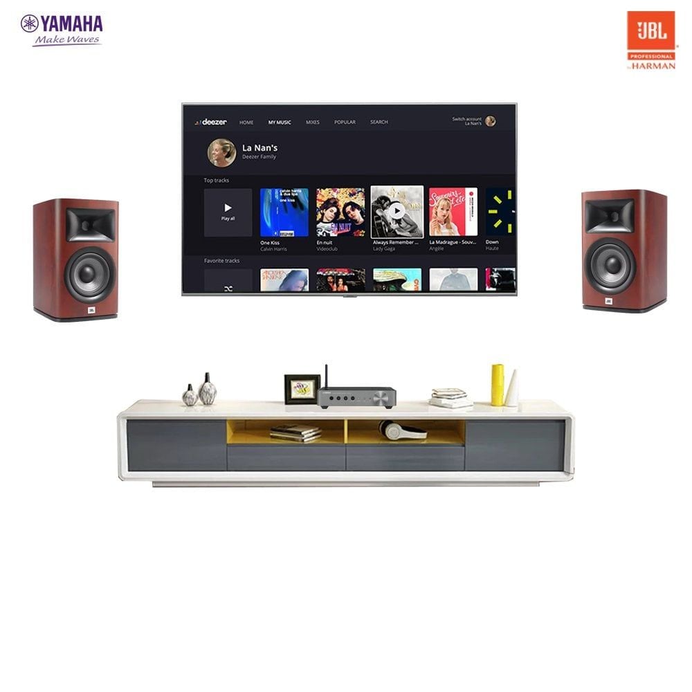 Dàn nghe nhạc NN115-TV (JBL Studio 620 & Amply Yamaha WXA-50) - Hình 1
