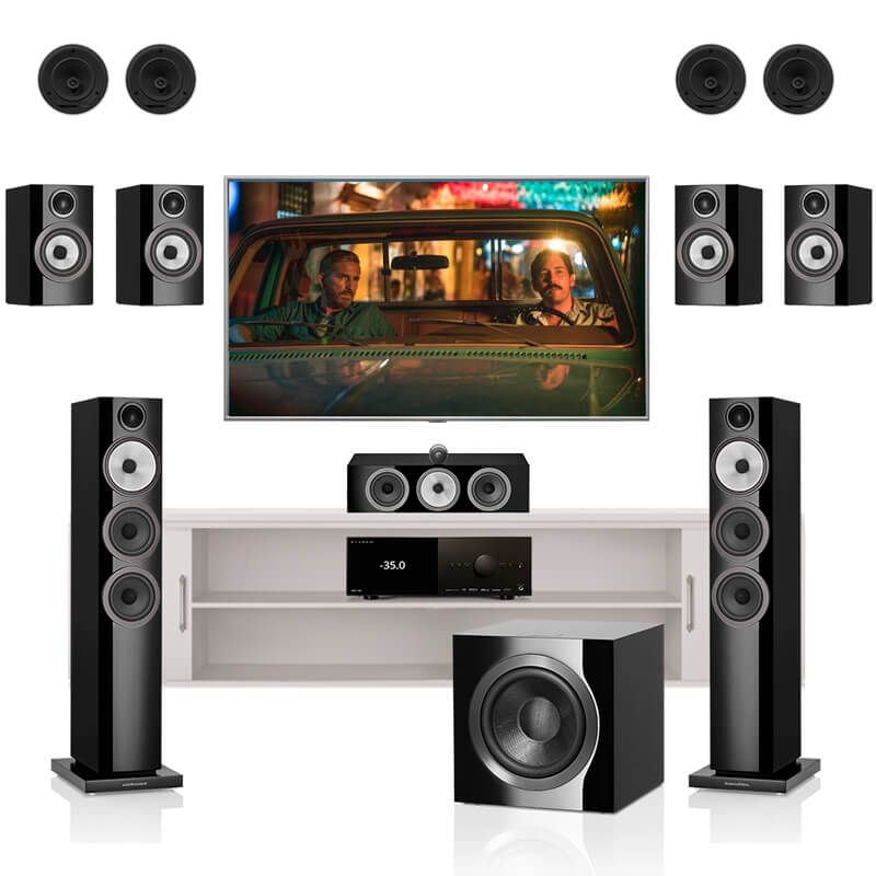 Dàn Xem Phim Gia Đình Âm Thanh Vòm 7.1.4 Cao Cấp B&W 704 S3 XP219 - Hình 1