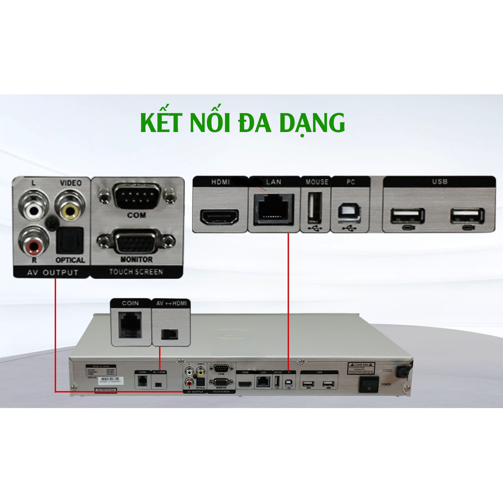 Đầu Karaoke VOD V6++HD VinaKTV 4000G Online Chính Hãng - Hình 3