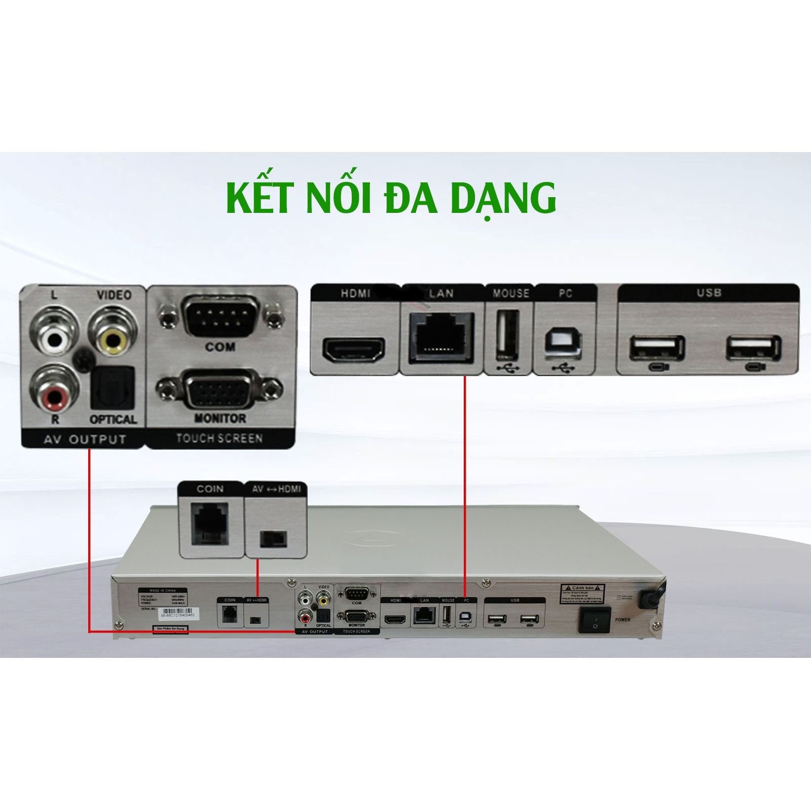 Đầu Karaoke VOD V6++HD VinaKTV 4000G Online Chính Hãng - Hình 3