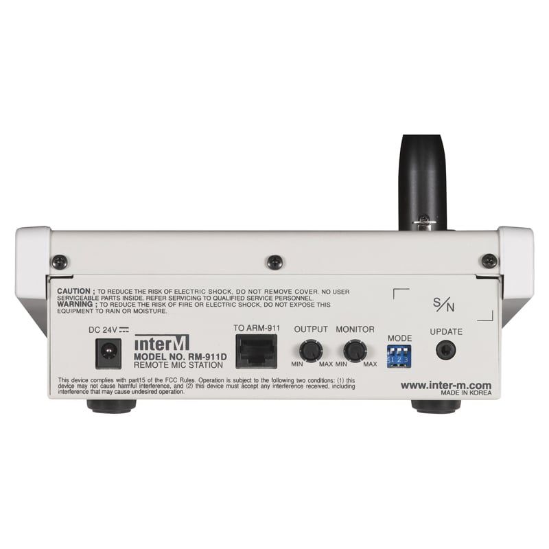 Trạm Micro Điều Khiển Từ Xa Để Bàn Inter-M RM-911D Chính Hãng - Hình 2