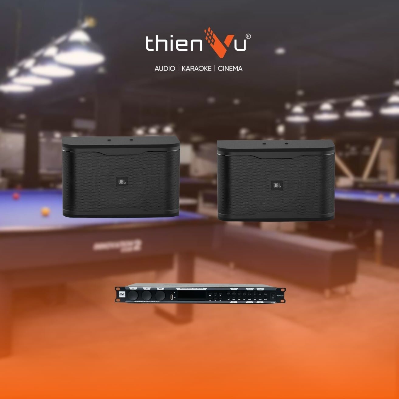 Hệ Thống Âm Thanh Bida - Gym JBL RM210 (Từ 100-150m2) TV19 - Hình 1
