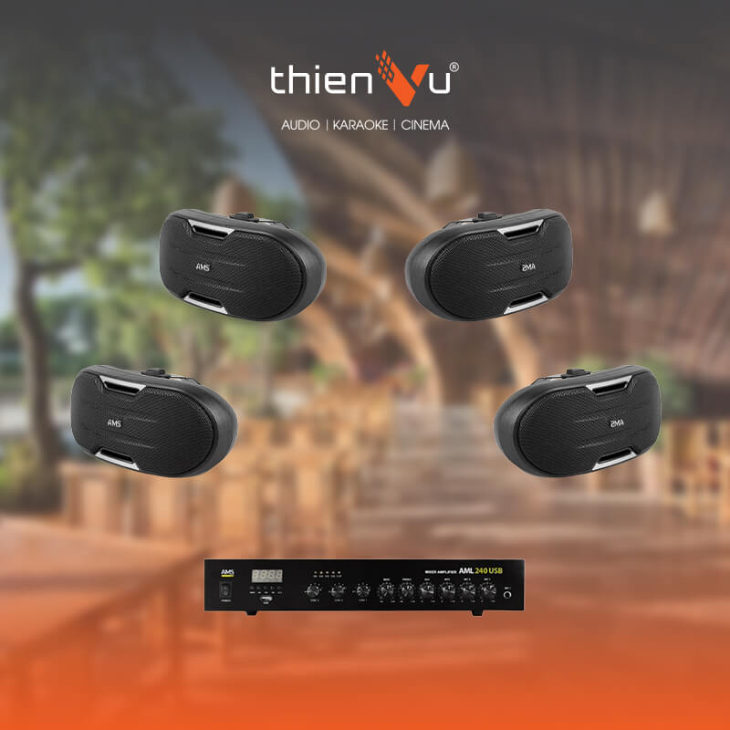 Hệ Thống Âm Thanh Cafe, Quán Ăn 50-80m2 TV22 - Hình 1