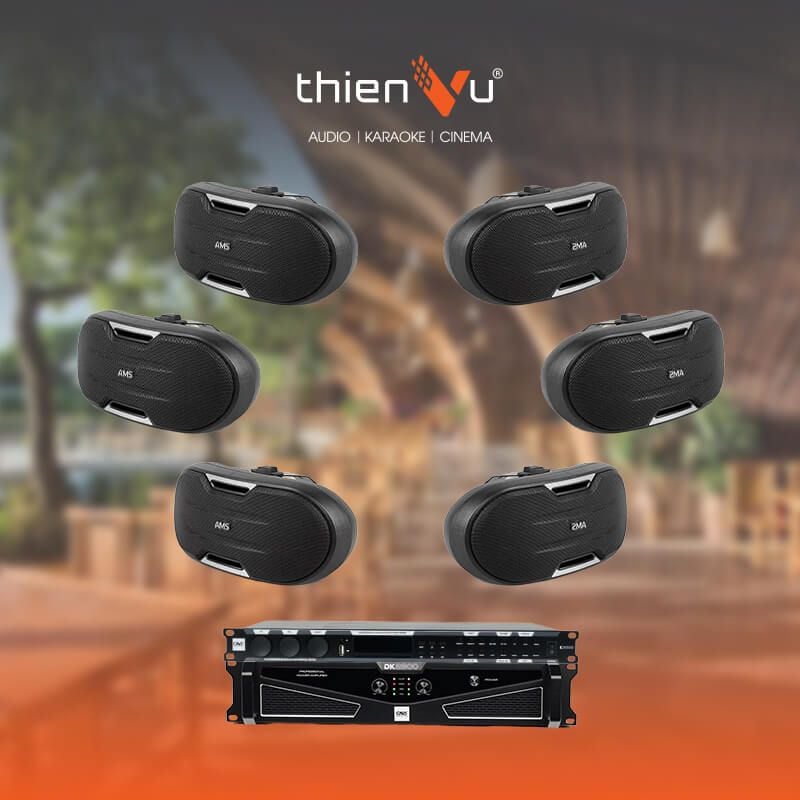 Hệ Thống Âm Thanh Cafe, Quán Ăn 80-120m2 TV23 - Hình 1