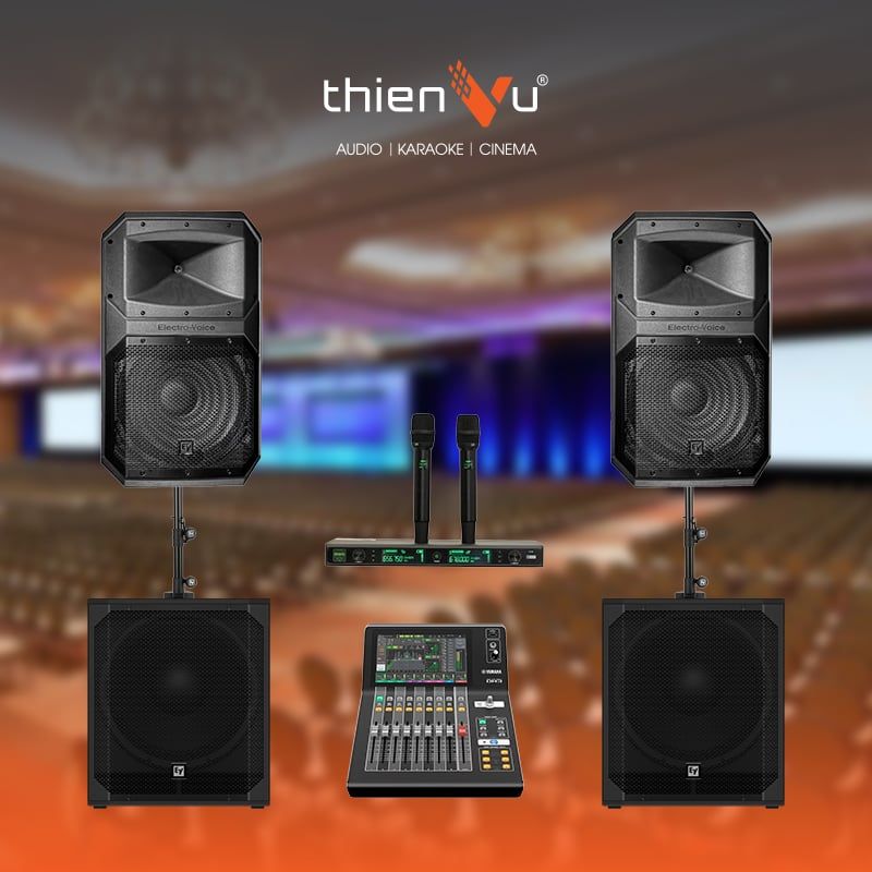 Hệ Thống Âm Thanh Hội Trường 70-100 Khách TV25 - Hình 1