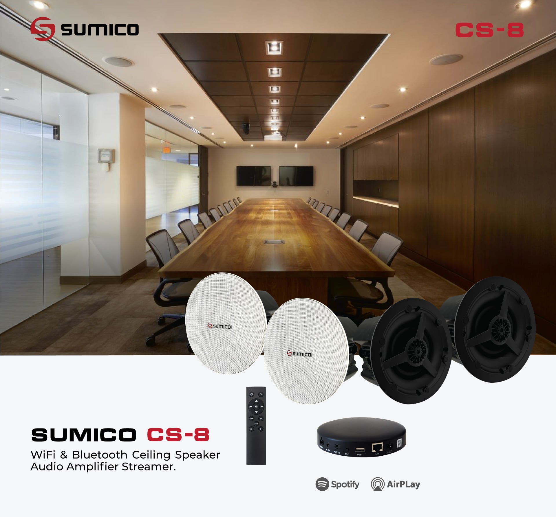 Hệ Thống Âm Thanh Nhạc Nền Spa Sumico CS-8 TV38 Dễ Dùng- ngocthuyaudio
