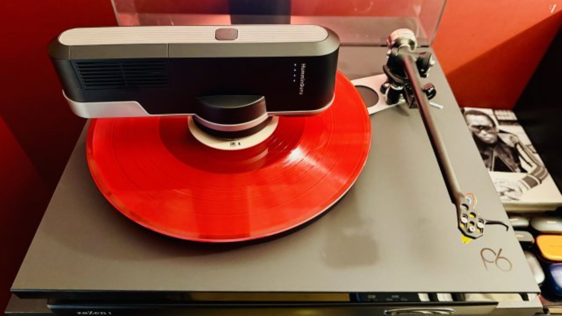 Humminguru Orbit Vinyl Record Static Remover - Máy Loại Bỏ Tĩnh Điện Đĩa Than - Hình 5